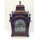 A George II mahogany cased bracket clock by Anthony Marsh,