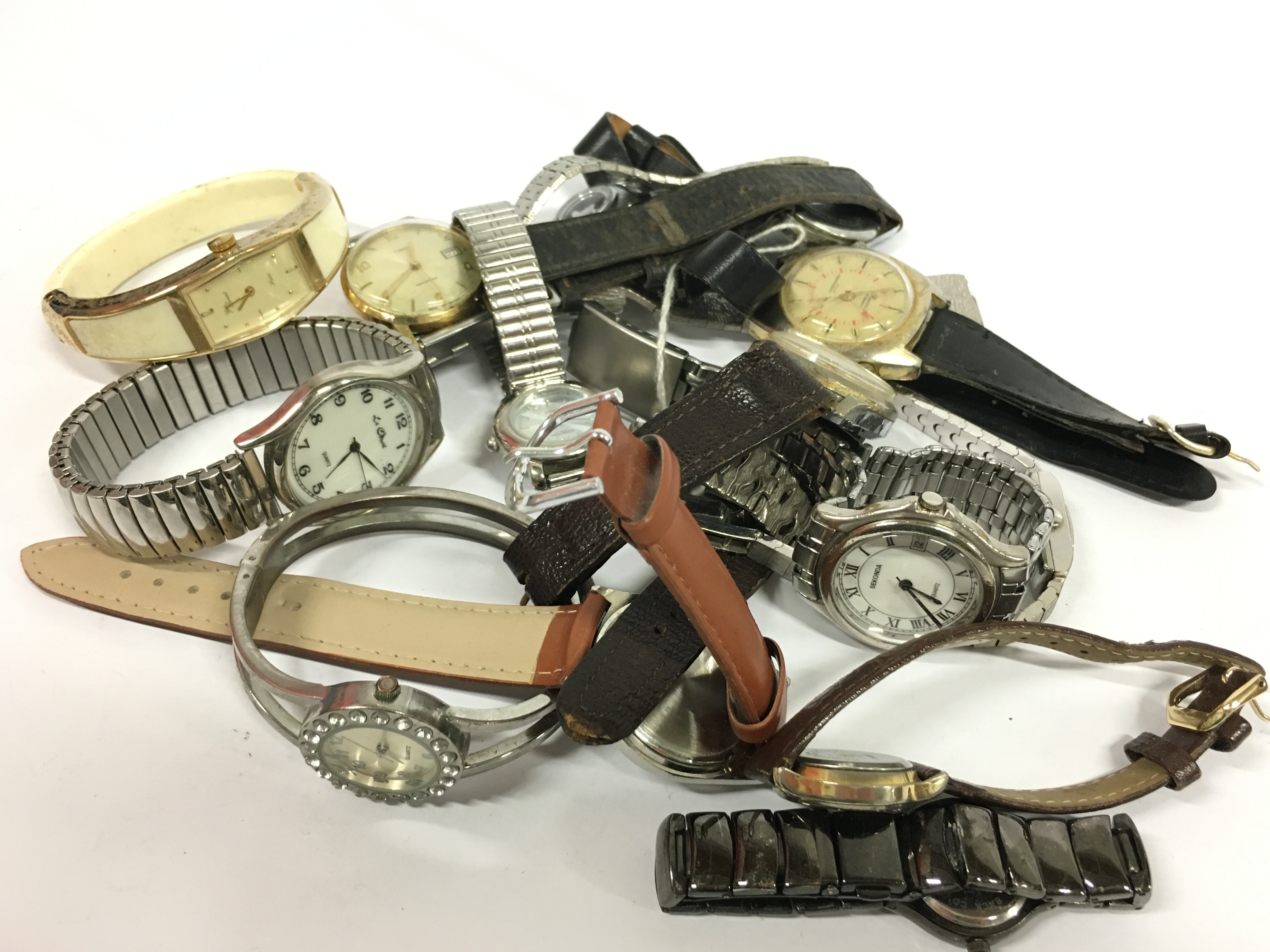 A collection of various wrist watches.