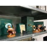 Four various Walt Disney Classics Collection figures: Symphony Hour, Sylvester macaroni,