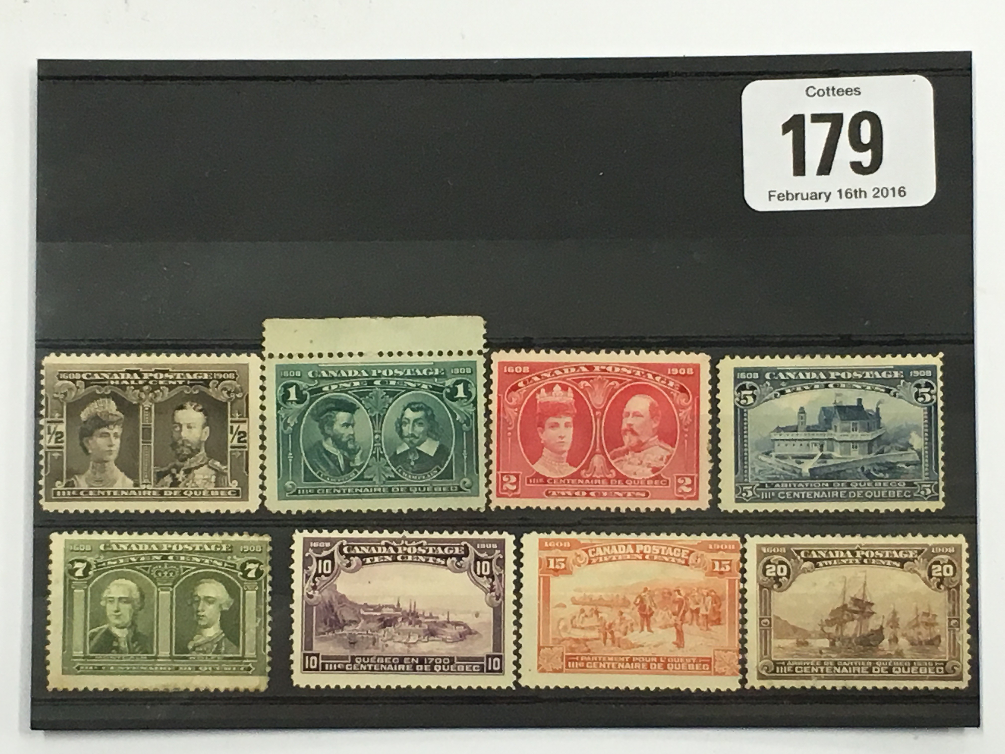 CANADA 1908 SG188-195, Complete MOUNTED MINT/UNUSED set. Cat £500.