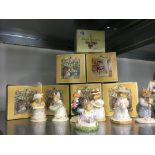 Seven various Royal Doulton Brambly Hedge china figures in original boxes.