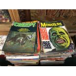 A large quantity of various Monsters and other Horror film related American magazines.