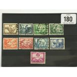 GERMANY. 1933 SG513-521. complete used set. Cat £400.