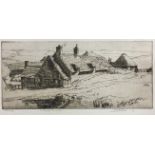 Leslie Moffatt Ward (1888-1978): Mounted signed and titled trial proof etching : A Purbeck
