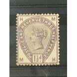 GB 1883/4 SG188 1 1/2d unused - no gum  but good colour. Cat £110. Stamps.