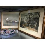 A set of eight framed and glazed Hunting and Racing prints (after the Antique).