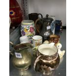 A collection of various china items including Poole Pottery, Wedgwood,