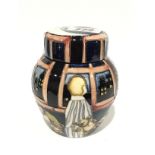 WISH UPON A STAR: A Limited Edition 357/400 Moorcroft Pottery ginger jar by Nicola Slaney (10cm