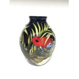 DARTING FROGS: A Trial Moorcroft Pottery vase by Vicky Lovatt from the Costa Rica Collection (13cm
