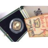 A Royal Mint Issue Bicentenary of the battle of Jersey 1781-1981 gold proof coin in original