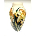 DAFFODIL: A Trial Moorcroft Pottery vase dated 12.3.07 (20.5cm high).