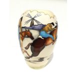 LONGCHAMPS: A Limited Edition 3/50 signed Moorcroft Pottery vase by Kerry Goodwin (18cm high).