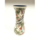 BIRDS & ROSES: A Trial Moorcroft Pottery vase (20.5cm high).