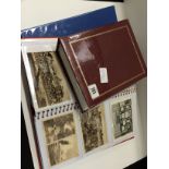 Three various postcard albums including Brighton and other topographical.