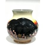 BERKSHIRE PIGS: A Limited Edition 18/30 signed Moorcroft Pottery vase by Kerry Goodwin (13.