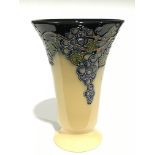 GRAPES: A Trumpet Moorcroft Pottery vase, designed by William Moorcroft,