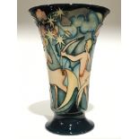 THE ARCHER CENTAUR: A large Moorcroft Pottery Trial trumpet vase by Vicky Lovatt (23cm high).