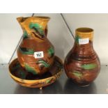 A John Beswick china marbled vase "Delta",