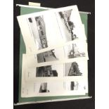 A folder containing a small quantity of 1970s photographs of Lymington town centre and surrounding