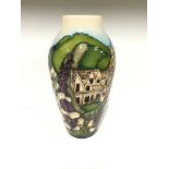 THE COTSWOLDS: A Trial Moorcroft Pottery vase by Kerry Goodwin (20cm high).