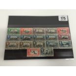 Falkland Islands 1938-50. Stockcard of 17 Mtd Mint stamps. Cat £177 Min.