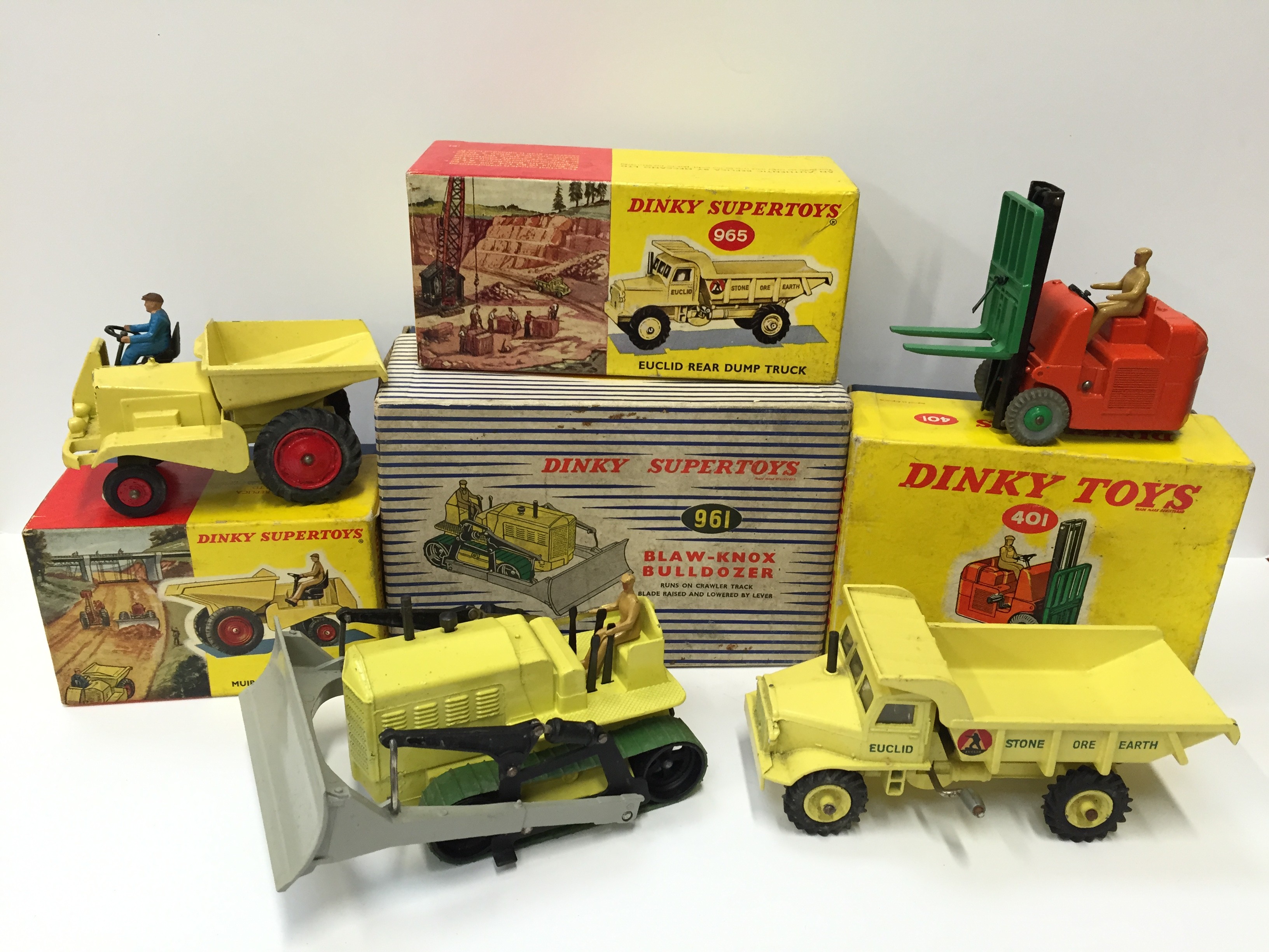 SUPERBE ! DINKY TOYS EUCLID REAR DUMP TRUCK SUPERTOYS 1/50 Ref 965 avec
