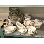 The residue of a Royal Worcester porcelain "Oven To Tableware" dinner and tea service decorated with