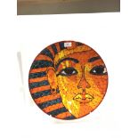 Poole Pottery studio Pharoh right 16" (42cms) charger by Nicola Massarella boxed 36/50