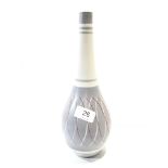 A Poole Pottery Freeform Contemporary bottle shaped lamp base decorated in the PRP pattern by Gwen