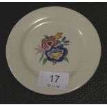 A set of eleven small Poole Pottery traditionally designed earthenware Trial dishes with codes and