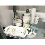A collection of Aynsley fine bone china items, decorated in the Cottage Garden pattern together with
