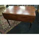 A 19th century mahogany pembroke table.