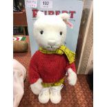 A Steiff Rupert the bear with original presentation box.