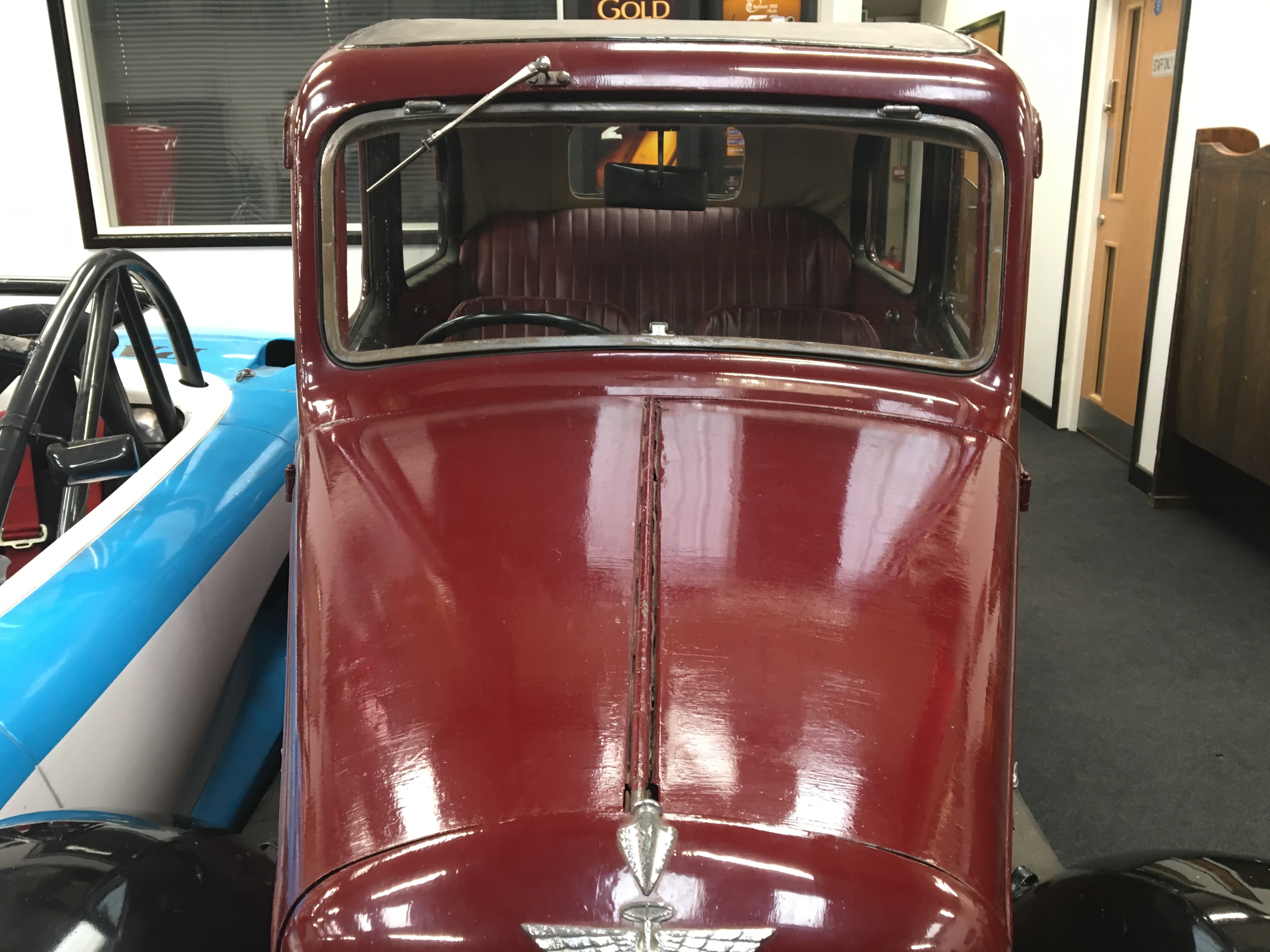 A vintage Austin Ruby 7 Historic vehicle in a maroon colour, First registered in 1937 this vehicle - Image 3 of 9