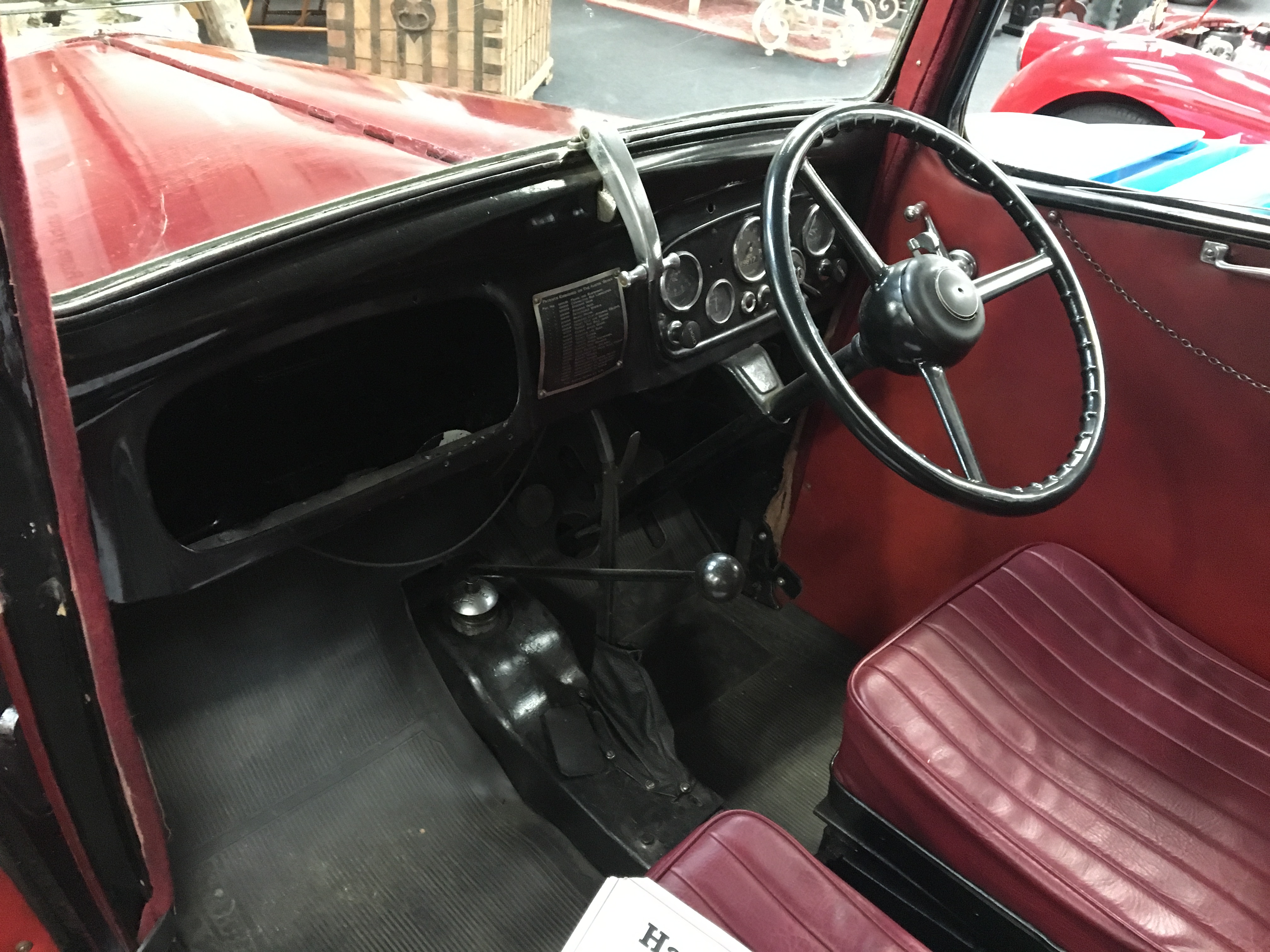 A vintage Austin Ruby 7 Historic vehicle in a maroon colour, First registered in 1937 this vehicle - Image 6 of 9