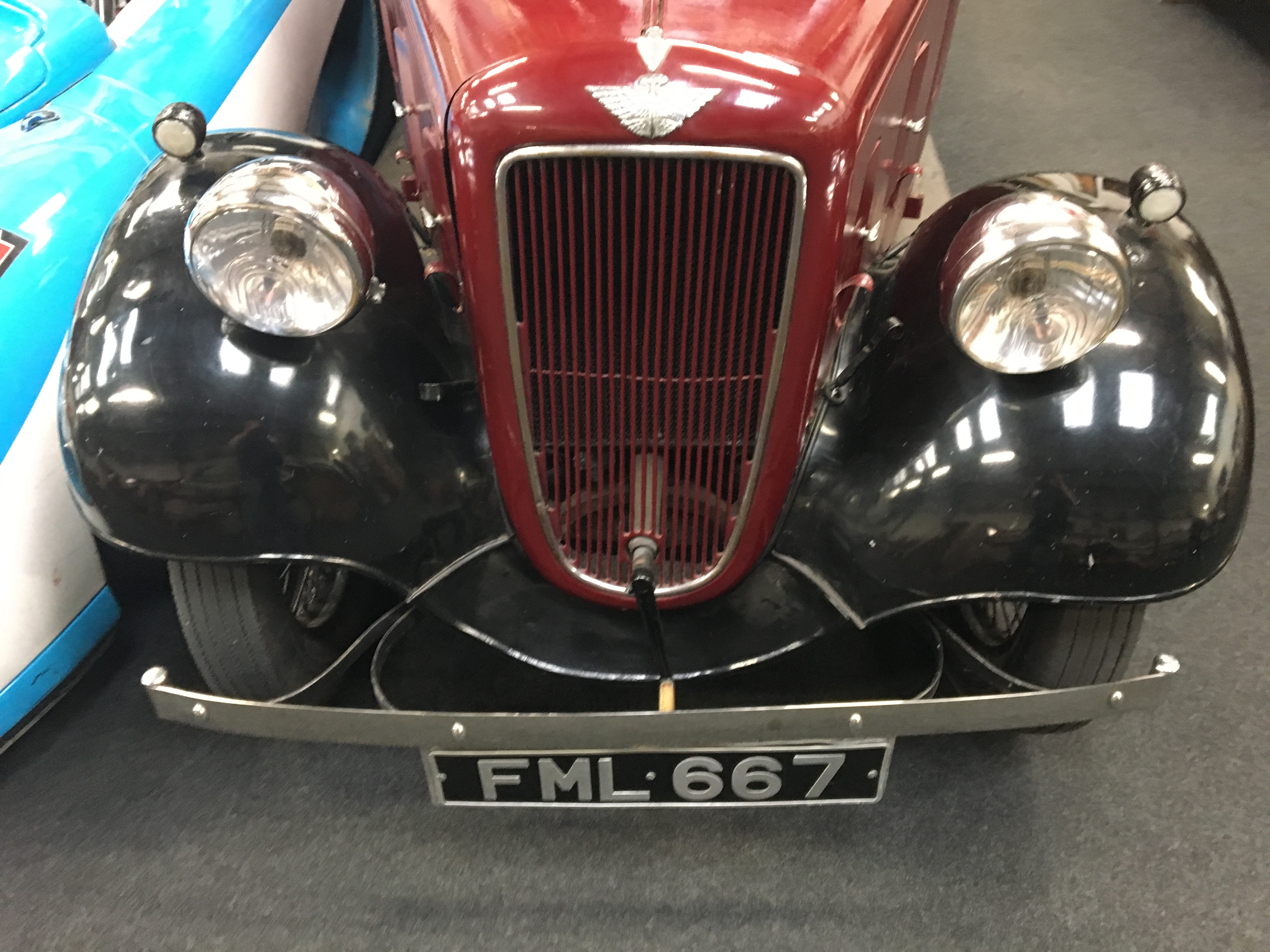 A vintage Austin Ruby 7 Historic vehicle in a maroon colour, First registered in 1937 this vehicle - Image 2 of 9