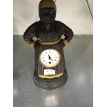 A reproduction Prince and Pauper style mamma automaton mantle clock.