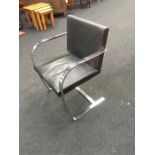 Mies van der Rohe style chrome chair