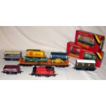 HORNBY R455 Red 0-4-0T #25550 (Excellent with Instructions) and 9 x Freight Wagons (all Excellent