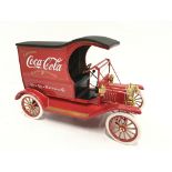 Franklin Mint 1/16 scale Coca Cola Model T Delivery Truck, accented with 22 carat gold. Appears E/