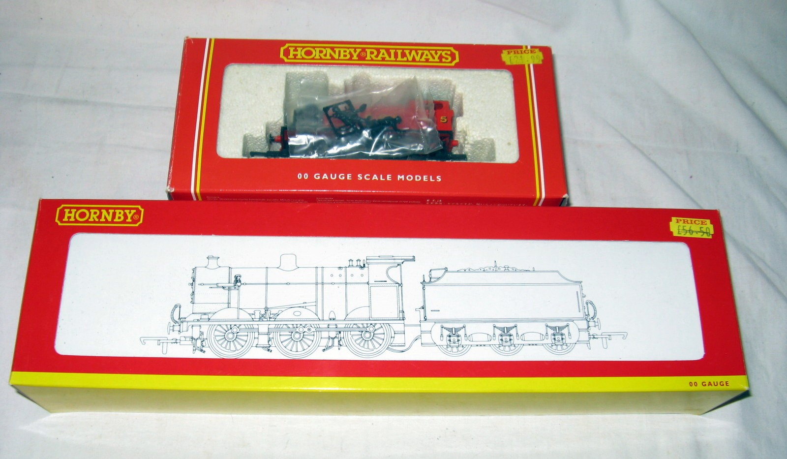 HORNBY 2 x Locomotives - R2396 BR Black Fowler Class 4F 0-6-0 #43924 - Weathered Edition - Mint