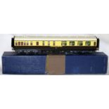 LAWRENCE Scale Models Brass Kit built GWR Chocolate and Cream Diagram H55 6 axle Buffet Car with