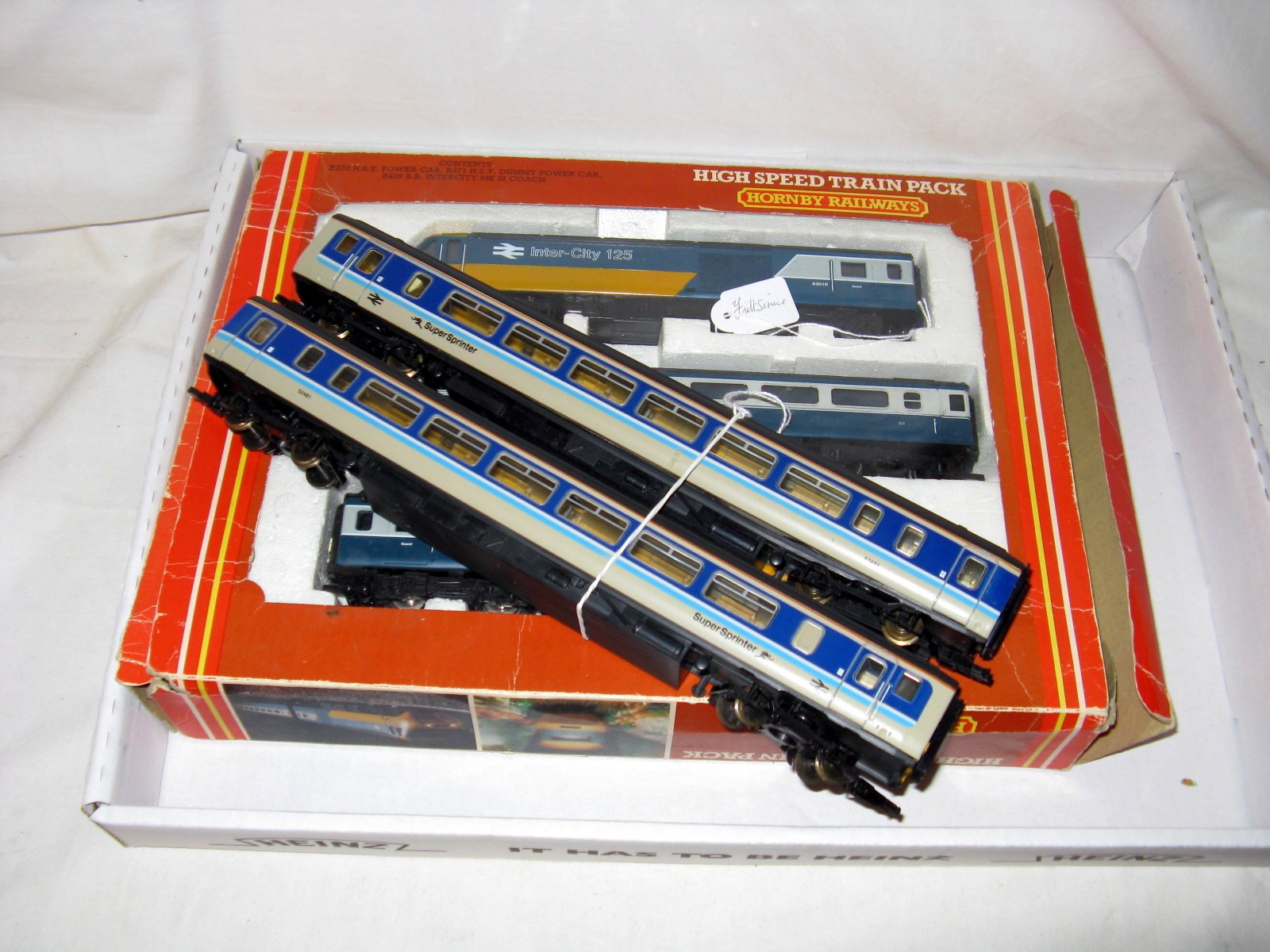 HORNBY and LIMA - a Hornby R370 Class 43 Blue and White 3 Car Pack (Excellent in a Fair Plus Box)