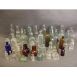 A collection of antique bottles including medicine (54)