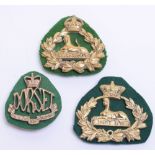 Three Dorsetshire Regiment Band Pouch Plates, consisting of Victorian example being Sphinx within