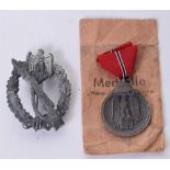 Infantry Assault Badge Silver Grade being a mid-war period example complete with the original sunken