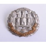 Scarce 4th Battalion Northamptonshire Regiment Cap Badge (With Honours), bi-metal example having 4th