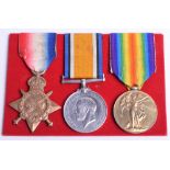 Great War 1914-15 Star Medal Trio Scots Guards, the medals were awarded to “10410 PTE D ROBERTSON