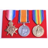 Great War 1914-15 Star Medal Trio Dorsetshire Regiment, the medals were awarded to “12344 PTE A