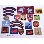 Selection of Reproduction Cloth Insignia, consisting of various shoulder titles and formation